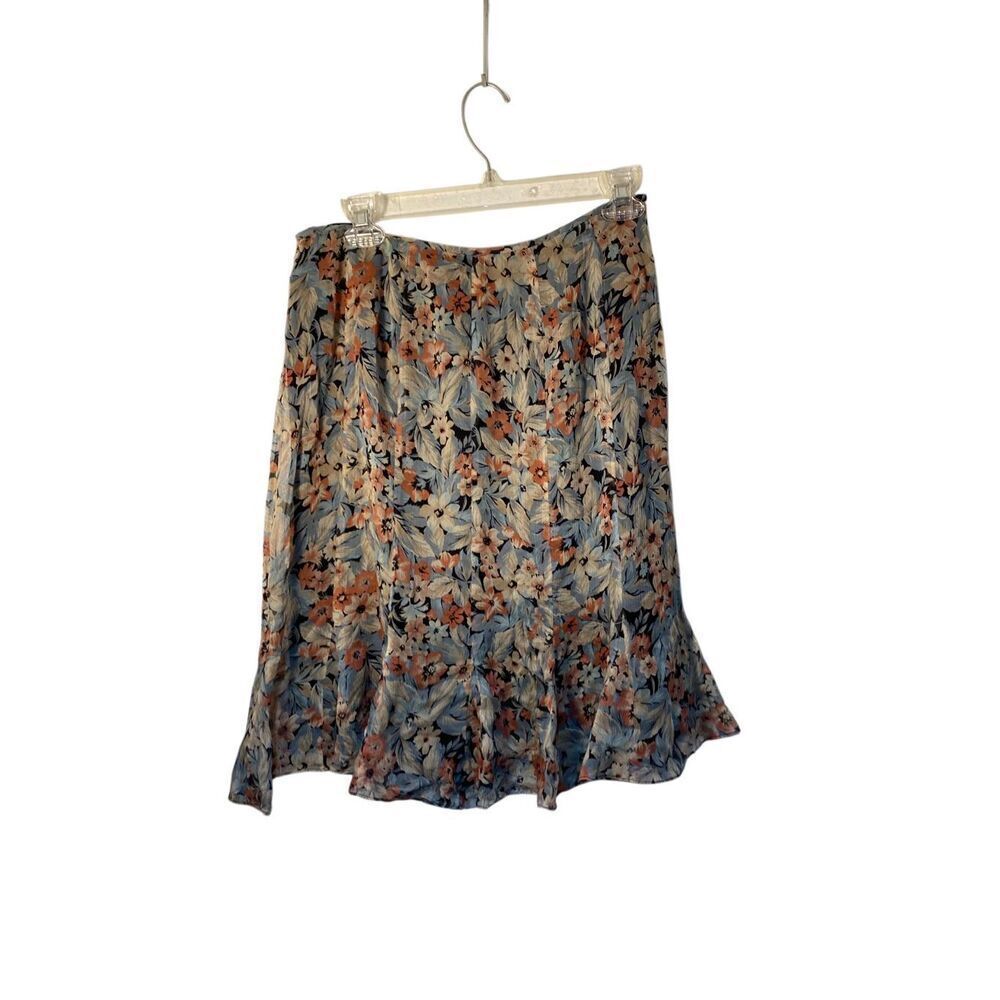 Charter club women’s 100% silk floral print Paisley Flowy skirt SP